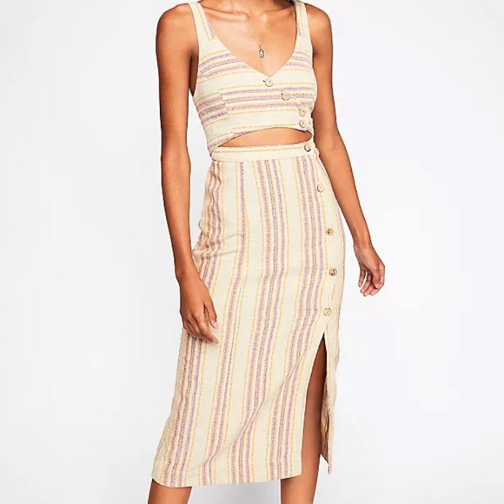 FREE PEOPLE Ultraviolet Midi Dress Sz S